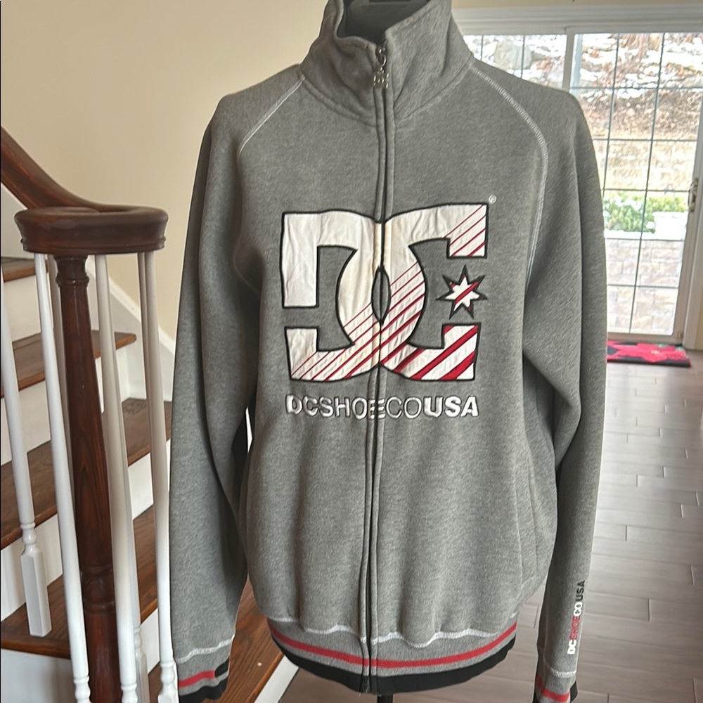 DC Shoes Gray Zip-Up Jacket